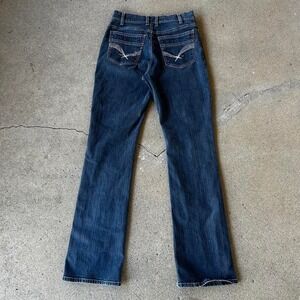 Y2K women's dark blue slim bootcut denim jeans pants Size 4